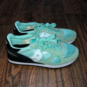 Women’s Saucony Shadow Mint black trainers Shoes